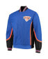 Фото #3 товара Men's New York Knicks Blue Hardwood Classics 75th Anniversary Authentic Warmup Full-Snap Jacket