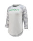 Women's White, Gray Austin FC Composite 3/4-Sleeve Raglan Top