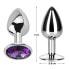 Фото #3 товара Purple Amethyst Butt Plug with Jewel Size S Aluminium