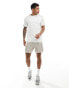 adidas Training three stripe t-shirt in off white