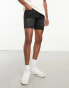 Фото #1 товара DTT skinny fit denim shorts in washed black