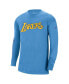 Футболка мужская Nike Los Angeles Lakers 2021/22 City Edition Long Sleeve - синего цвета Голубой, XS - фото #3