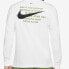 Футболка мужская Nike Sportswear Swoosh LS Tee белая S - фото #5