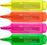 Faber-Castell Faber-Castell Textmarker 46 Superfluorescent marker 4 szt. Końcówka ścięta Zielony, Pomarańczowy, Różowy, Żółty