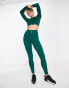 adidas Training Sports Club graphic leggings in green