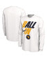 Фото #1 товара Men's White West Virginia Mountaineers Ball In Bench Long Sleeve T-shirt
