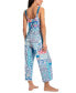 ფოტო #2 პროდუქტის Women's 2-Pc. Cropped Pajamas Set