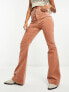 Фото #4 товара Free People cord high-waisted flares in tan
