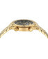 Men's Swiss Gold Ion Plated Stainless Steel Bracelet Watch 43mm