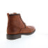 English Laundry Gregor EL2532B Mens Brown Leather Lace Up Casual Dress Boots