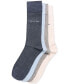 Men's 4-Pk. Flat-Knit Crew Dress Socks