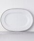 Whiteridge Platinum Oval Platter, 16"