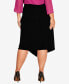 Фото #2 товара Plus Size Vicky Asymmetrical Skirt