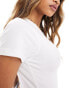 Kaiia fitted baby t-shirt in white Белый, 36 - фото #3