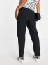 ASOS DESIGN tailored smart tapered trousers in black