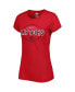 ფოტო #3 პროდუქტის Women's Red, Black Toronto Raptors Badge T-shirt and Pajama Pants Sleep Set