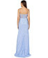 Women's Elegant Corset Gown with Slit