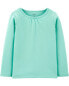 Toddler Turquoise Cotton Tee 3T