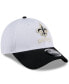 ფოტო #2 პროდუქტის Men's White/Black New Orleans Saints 2024 NFL Training Camp 9FORTY Adjustable Hat