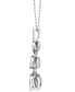 ფოტო #3 პროდუქტის Diamond Three Stone Drop Pendant Necklace (1/2 ct. t.w.) in 14k Gold or White Gold