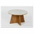 Centre Table DKD Home Decor Marble Acacia (70 x 70 x 43 cm)