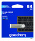 GoodRam UUN2 - 64 GB - USB Type-A - 2.0 - 20 MB/s - Capless - Silver