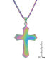 ფოტო #3 პროდუქტის Men's Our Father Lord's Prayer Cross Pendant