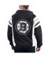 ფოტო #2 პროდუქტის Men's x NHL Black Ice Black, White Boston Bruins Home Team Half-Zip Pullover Hoodie Jacket