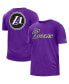 Фото #2 товара Men's Purple Los Angeles Lakers 2022/23 City Edition Brushed Jersey T-shirt