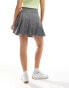 Фото #4 товара ASOS DESIGN pleated mini skirt in grey - GREY