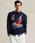 Фото #1 товара Men's Regular-Fit Sailboat Intarsia-Knit Sweater