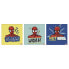 Фото #1 товара Leinwandbild Spiderman Badges 3-teilig