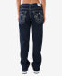 ფოტო #2 პროდუქტის Women's Ricki Flap Lurex Big T Straight Jeans