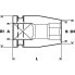 Фото #3 товара BOSCH PROFESSIONAL 3/8 19x22x34 mm Impact Socket