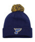 Фото #1 товара Men's Blue St. Louis Blues COLD.RDY Cuffed Knit Hat with Pom