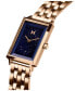 Фото #2 товара Women's Signature Square Carnation Gold-Tone Stainless Steel Watch 24mm