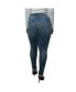 Women's Plus size Curvy Fit High Rise Release Hem Cropped Ankle Jeans