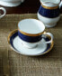 Odessa Cobalt Gold Set of 4 Cups, Service For 4