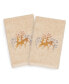 Фото #2 товара Christmas Deer 100% Turkish Cotton 2-Pc. Hand Towel Set