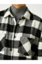 Kareli Uzun Kollu Cepli Düğmeli Oduncu Gömleği