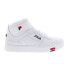 Фото #5 товара Fila V-10 Lux 1CM00881-125 Mens White Leather Lifestyle Sneakers Shoes