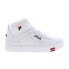 Фото #1 товара Fila V-10 Lux 1CM00881-125 Mens White Leather Lifestyle Sneakers Shoes