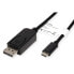 ROLINE 11.04.5845 - 1 m - DisplayPort - USB Type-C - Male - Male - 3840 x 2160 pixels