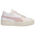 Фото #1 товара Puma Cali Sport Frosted Hike Lace Up Platform Womens White Sneakers Casual Shoe