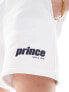 Prince co-ord sweat shorts in white