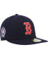 Фото #1 товара Men's Navy Boston Red Sox 9/11 Memorial Side Patch 59FIFTY Fitted Hat