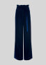 Фото #2 товара Whistles Tie Waist Velvet Pants Navy Blue UK 4 US 0