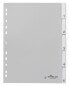 Durable 6440 - Numeric tab index - Polypropylene (PP) - Grey - Portrait - A4 - 230 mm