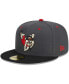 Фото #1 товара Men's Gray Cedar Rapids Kernels Theme Nights Cedar Rapids Mat Grapplers 59FIFTY Fitted Hat