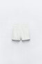 High-waist fabric double-layer bermuda shorts